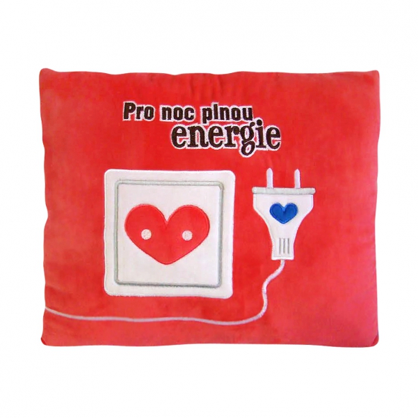 Humorný polštář &#34;Noc plná energie&#34;