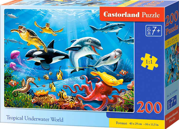 Puzzle Castorland - Podmořský svět 200 dílků