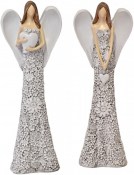 Anděl Flo šedý 24,5 cm - mix druhů
