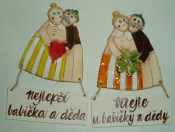 Keramická deska pro babičku a dědu (1/2)