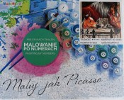 Malování podle čísel - Koně s kočičkou  (1/2)