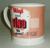 Retro hrnek - Víno - 2. jakost (1/2)