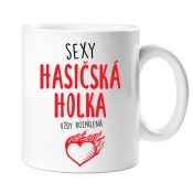 Sexy hasičská holka - dárkový hrnek